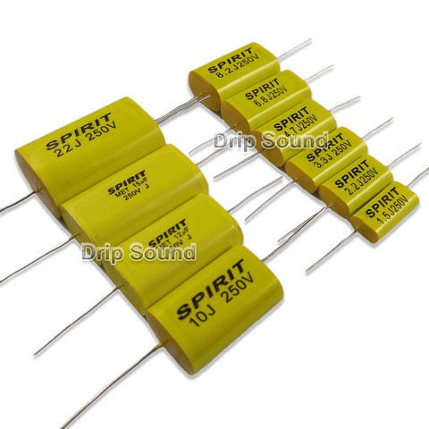 2pcs 4.7uF-33uF 250V Tweeter Speaker Frequency Divider Crossover Non-Polarity Capacitor ► Photo 1/6