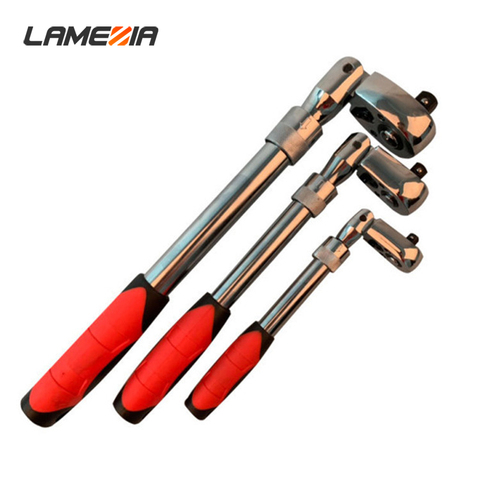 LAMEZIA 1/4 1/2 3/8 72-tooth Carbon Steel Retractable Ratchet Wrench Automatic Quick Release Spanner Multifunctional Hand Tool ► Photo 1/6