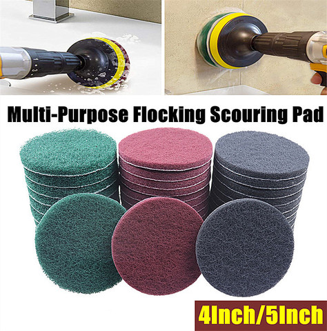3 PCS 4/5 Inch Multi-Purpose Flocking Scouring Pad Round 180-800 Grit Industrial Heavy Duty Nylon Cloth for Polishing & Grinding ► Photo 1/6