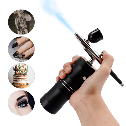 Multi-Purpose Cordless Mini Airbrush Set Spray Pump Gen Pen Air Compressor Kit Portable Air Brush Set Art Painting Spray Model ► Photo 1/6