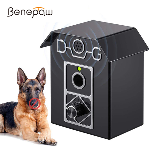 Benepaw Ultrasonic Anti Dog Barking Devices Control Effective Pet Bark Deterrent Stop Barking Indoor Outdoor Up To 15m Range ► Photo 1/6
