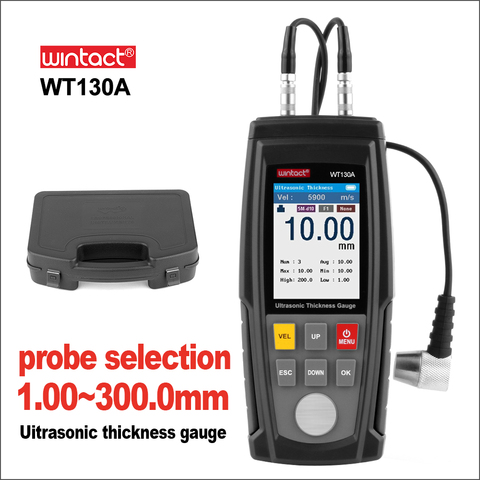 WINTACT Ultrasonic Thickness Gauge Meter Tester Battery Digital Width Measuing instruments Ultrasonic Thickness Gauge ► Photo 1/6