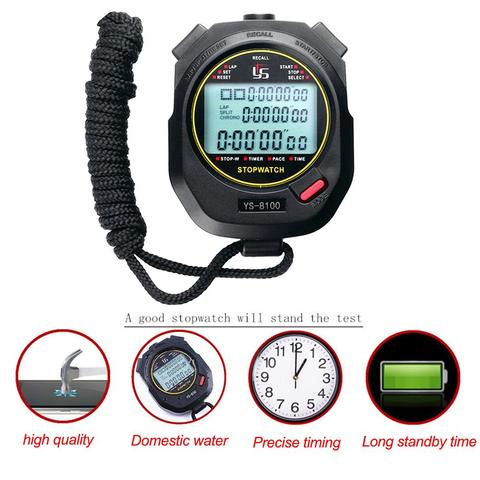 Handheld Digital Stopwatch Timer Chronograph Sports Training Timer Stop Watch Outdoor Sports Running Chronograph Stop Watch ► Photo 1/6