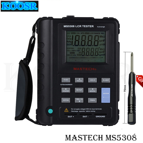 Mastech MS5308 Handheld Professional Auto Range Digital LCR Meter Inductance Capacitance Resistance Tester 100Khz ► Photo 1/1