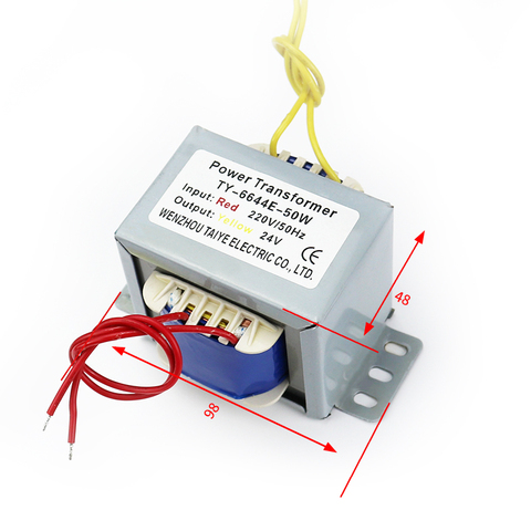 EI Power transformer AC-AC 220V 380V input 9V 12V 18V 24V 36V 110V 24V-0-24V isolation transformer 50W/VA Electronic Transformer ► Photo 1/6