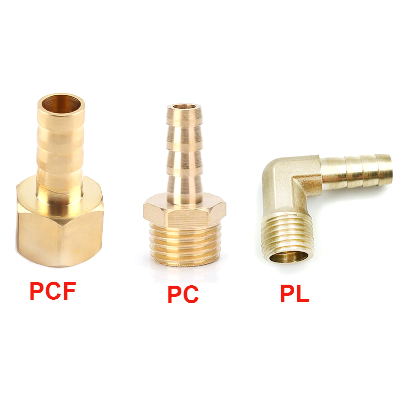 Flare Tube OD 6/8/10/12/14mm Elbow Brass Pipe Pneumatic Fitting With Nut