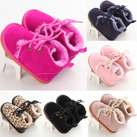 0-18M Winter Autumn Infant Baby Girl Boy Shoes Cotton Warm Boots Shoes First Walkers Newborn Non-slip Soft Shoes ► Photo 1/6