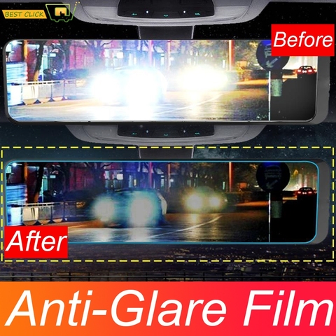 Universal Interior Rear View Mirror Anti Glare Film Anti Scartchproof Fog Nano Protective Sticker Car Accessories ► Photo 1/6