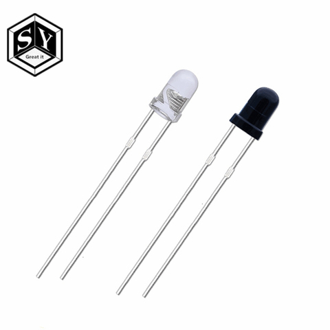10pairs F3 3MM 940nm LEDs infrared emitter and IR receiver diodes each 5pcs Infrared to tube For arduino ► Photo 1/2