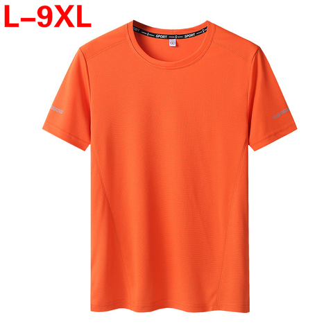 T Shirt Men Cotton Plus Size Men T Shirts 6 Xl 7xl 8xl 9xl Large Size Black White Basic Summer T-shirts Oversize Hip Hop ► Photo 1/6