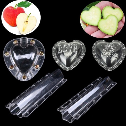 1PC Plastic Heart Star Fruit Shaping Mould Strawberry Cucumber Growth Forming Mold Clear Vegetable Growing Molds Garden Tools ► Photo 1/6