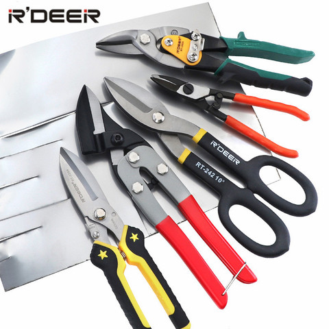 Metal Cutting Scissors Professional Tin Snips Metal Cutter Industrial Aviation Snips for Cutting Hard Meterial 1pc ► Photo 1/6