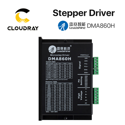 Leadshine DMA860H 2 Phase Stepper Driver 18-80VAC for 60 86 110 Stepper Motor Nema23 Nema34 Nema42 Stepper Motor Controller ► Photo 1/6