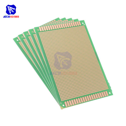 diymore 1 Piece 10x15cm Single Sided Prototype Universal Printed Circuit Board DIY Soldering Green PCB Board for Arduino ► Photo 1/3