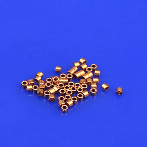 10Pcs 0.6mm 0.7mm 0.8mm 1.0mm 1.5mm 2mm 2.3mm Inner Diameter Tiny Brass Oil Bearing Base Small Sleeve nut 1.6mm-8mm OD ► Photo 1/3