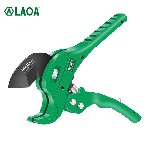 LAOA PVC Pipe Cutter 36mm 42mm SK5 Material Aluminum Alloy Body Ratchet Scissors PVC/CPVC/VE/PE Tube Cutter Hand Tools ► Photo 1/6