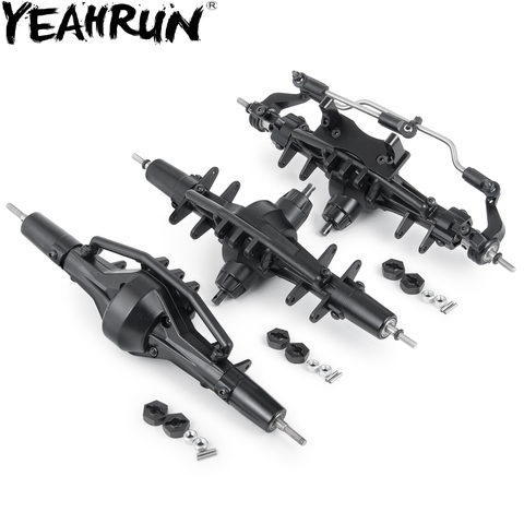 YEAHRUN  Complete Front/Middle/Rear 6X6 Axle For SCX10 90021 90027 90028 RC 1/10 Crawler ► Photo 1/6