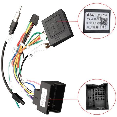 Android Media Player Navi Radio CANBUS BOX 16 pin Wire harness For Volkswagen Golf 5/6/Polo/Passat/Tiguan/Touran ► Photo 1/6