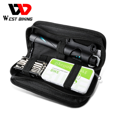 WEST BIKING Portable Bicycle Repair Kits Bag Multifunction Tools MTB Road Bike Cycling Equipment Wrench Bike Repair Tool Sets ► Photo 1/6