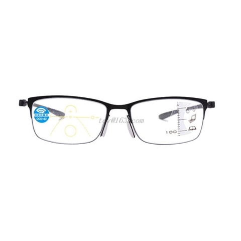 Progressive Multi Focus Reading Glasses For Men Women Alloy Anti-Blue Presbyopic Glasses ► Photo 1/6