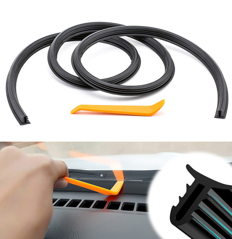 160cm Universal Sealing Windshield Sealant Dashboard Soundproof Automobile Rubber Strip Instrument Panel Seal Strips Auto Rubber ► Photo 1/6