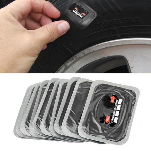 10Pcs 80*120mm Car Bicycle Natural Rubber Tire Tyre Puncture Repair Patch Tubeless Patches Automobiles Tire Repair Patch ► Photo 1/6