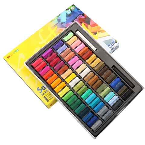 32/48/64 Colors Easy Use Soft Chalk Pastel Powder Brush Makeup Hair Coloring Crayons MPS Series Short Pastel Painting Chalk Set ► Photo 1/6