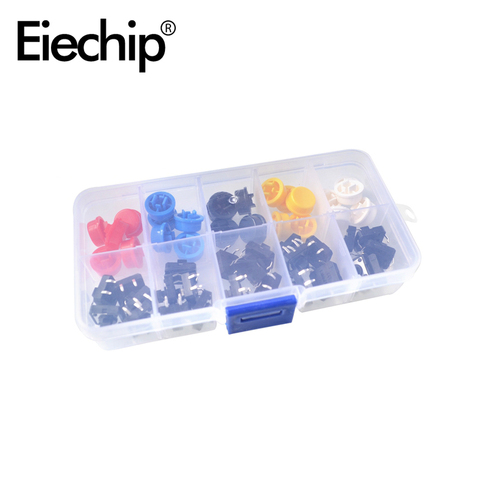 25PCS touch switch with button cap color button DIY boxed micro switch 12 * 12 * 7.3MM ► Photo 1/3