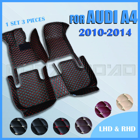 Car floor mats for AUDI A4 Hatchback 2010 2011 2012 2013 2014 Custom auto foot Pads automobile carpet cover ► Photo 1/6