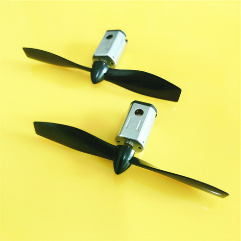 2sets/pack S382 3V 17000RPM Micro DC Motor with Black Red Propeller CW CCW Model Airplane Helicopter Fans DIY Tools Dropshipping ► Photo 1/6