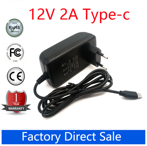 12V 2A Type-c Wall Charger For CHUWI Hi10 X UBook Minibook (N4100) Hi13 Apollo Lapbook Pro 14