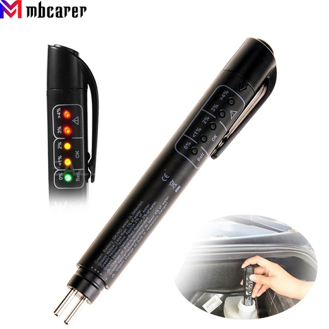 Universal Car Brake Fluid Tester Moisture LED Water Compact Tool Test Indicator Pen Car Brake Liquid Digital Tester 1PCS ► Photo 1/6