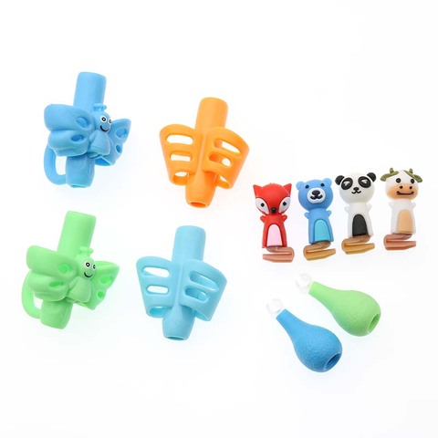 10pcs Color Pen Holder Can Help Children Learn To Hold A Pen And Write Posture Correction, Suitable For Pencil Soft And Correct ► Photo 1/6