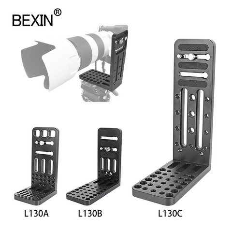 BEXIN profession camera video l plate dslr stand stabilizer universal L bracket plate screw hole fixing for shoot camera video ► Photo 1/6