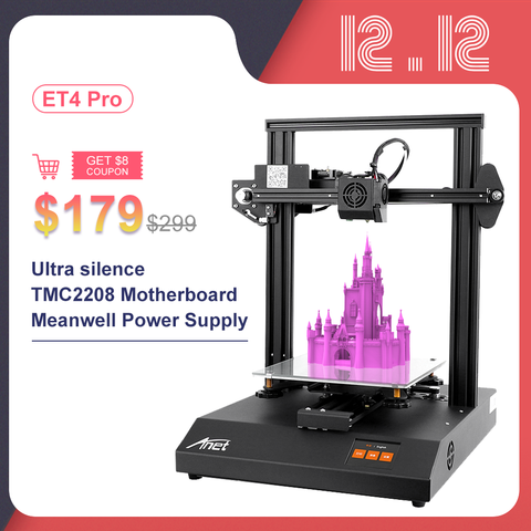 New Anet ET4 Pro 3D Printer With Auto Self-Leveling Sensor High Precision Impresora 3D DIY Kit Imprimante 3D Printer ► Photo 1/6