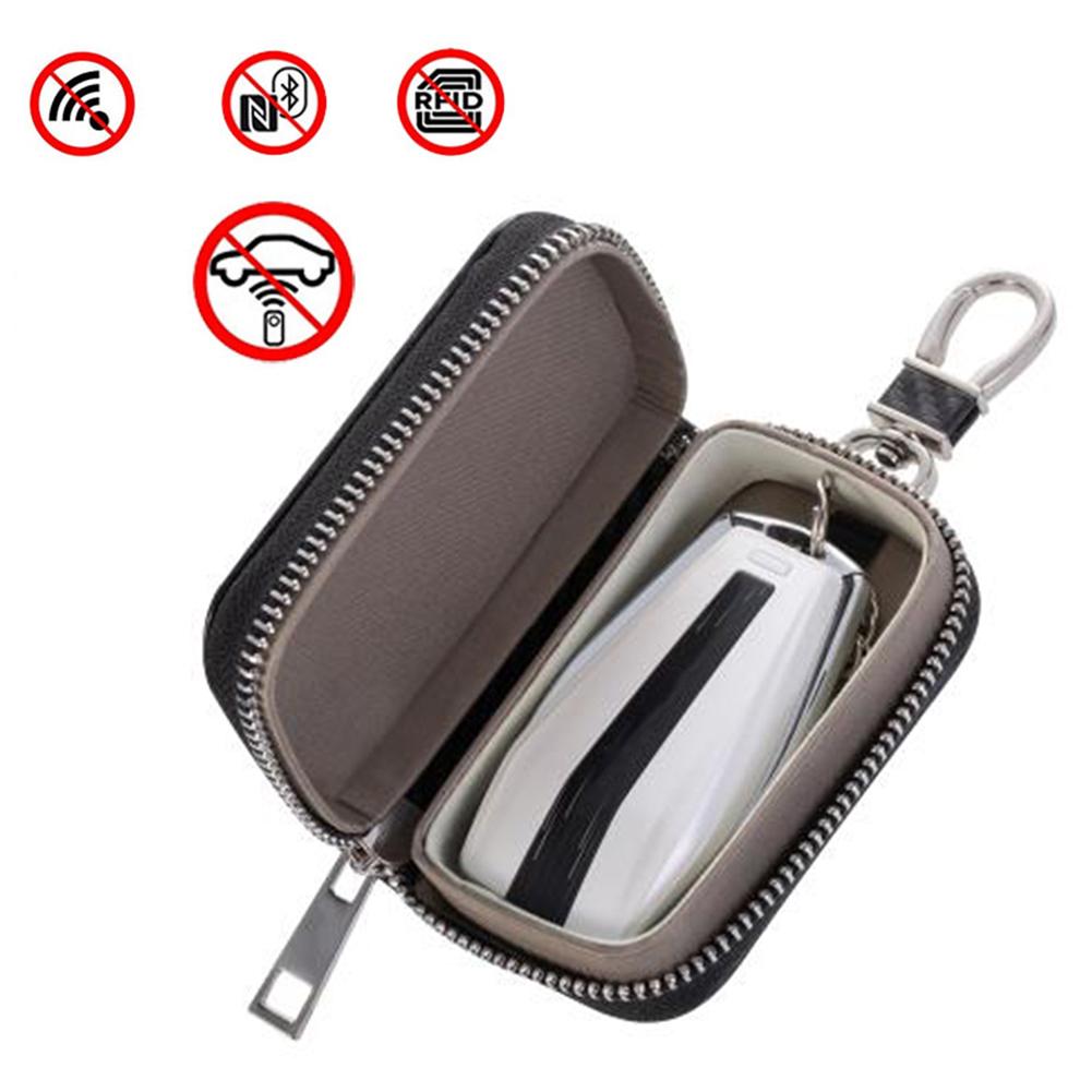 Car Keyless Keyfob RFID Signal Blocker Theft Protector Case Faraday Purse Bag 