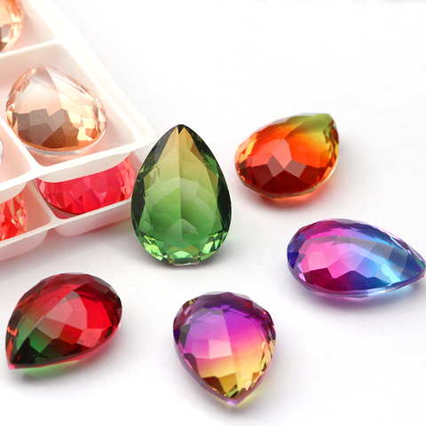 Astrobox Tourmaline Beads Fancy Teardrop Rhinestone Applique Glass Crystal Stone Embroidery Clothes Accessories Stones For DIY ► Photo 1/6