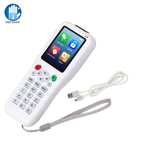 RFID Duplicator 13.56 IC/ID Card Reader Writer Cloner 125KHz Programmer Copier Multi Frequency T5577 UID Rewritable Key fob USB ► Photo 1/6