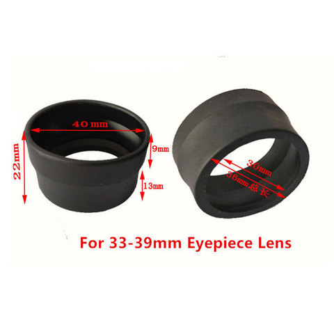 2Pcs/Set Rubber Eyepiece Cover Guards Eye Cup for Biological Stereo Microscope Telescope Monocular Binoculars ► Photo 1/6