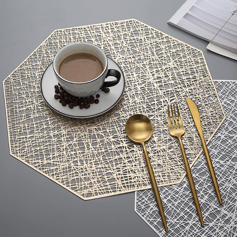 Table Decoration Gold Placemat, Dining Table Mats