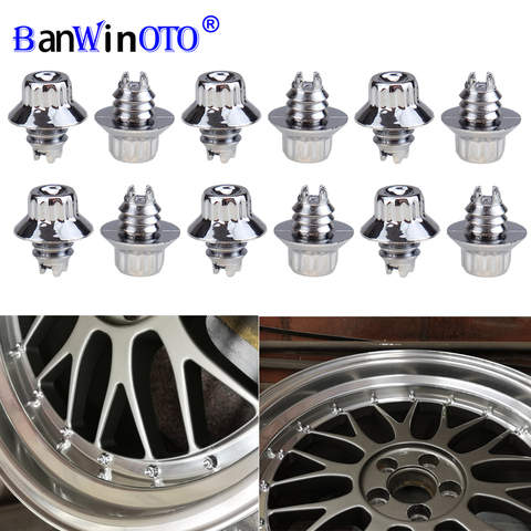 25 pcs/set 6.9mm Universal Plastic Car Wheel Rivets For Wheel Rims Bolt Alloy Studs Cap Lip Screw Bolt Tires LIP Rivets ► Photo 1/6