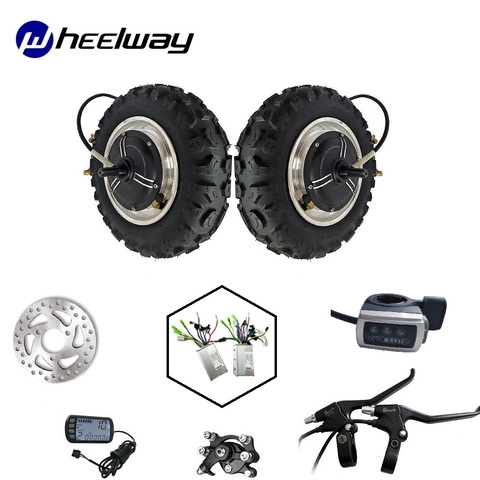 11 inch wheel motor kit 48V1000W1500W high speed LY electric motorcycle dual drive motor 60km / h electric kit 15 pair pole kart ► Photo 1/6