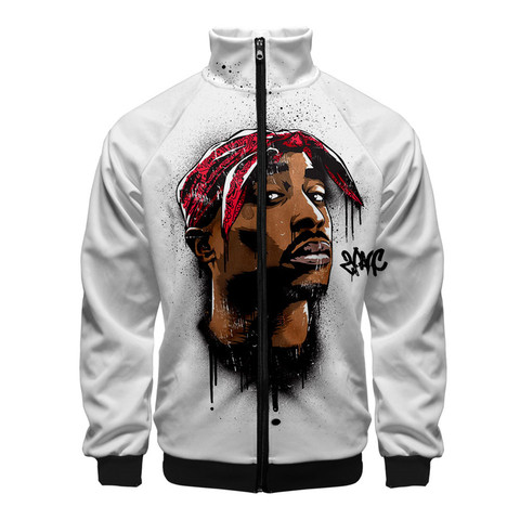 Gangsta Rap 2Pac Jacket Mens Long Sleeve Hoodie Sweatshirt Men Gangsta 2Pac Tupac Amaru Shakur Hoody Hip Hop Tracksuits ► Photo 1/6