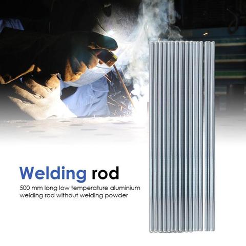 JUSTINLAU 10pcs/500mm Aluminum Welding Electrodes Flux Cored Low Temperature Brazing Wire  Air Condition Aluminum Repairing ► Photo 1/6