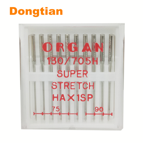 Organ 130/705H Super Stretch Needle Home Use Sewing Machine Anti-Jumping Needles For Elastic Knitted Sports Fabirc Size 65 75 90 ► Photo 1/6