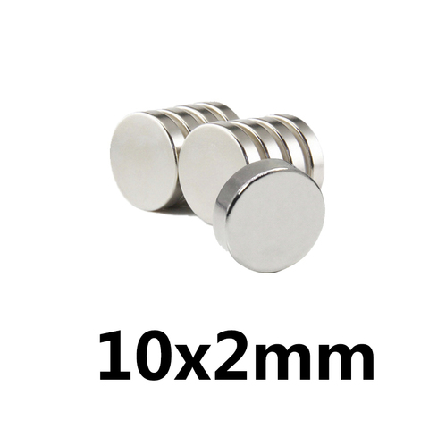 20~300pcs 10x2 mm Round Powerful Magnet Fridge Bulk Sheet Neodymium Disc Magnet 10x2mm Permanent NdFeB Strong Magnets 10*2 mm ► Photo 1/4