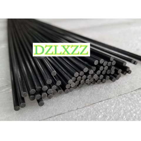 10pcs black glass fiber Rod 0.8mm/1mm/1.2mm/1.5mm/1.6mm/2mm/2.8mm/3mm/4mm/5mm/6mm/6.3mm/7mm/8mm Fiberglass rod Lenght 500mm ► Photo 1/5