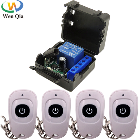 433Mhz Universal Wireless Remote Control Switch DC 24V 10A 1CH Relay Receiver Module and transmitter For Garage/electronic door ► Photo 1/6