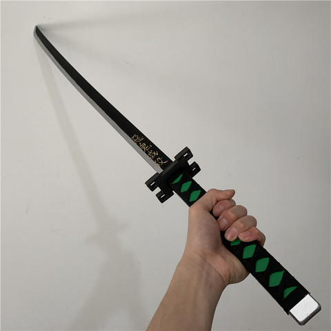 1:1 Kimetsu no Yaiba Knife Sword Weapon Demon Slayer Tanjirou Zenitsu Cosplay Samurai Sword Ninja PU Gift 104cm ► Photo 1/1
