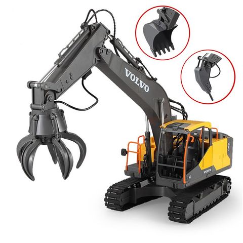 RC Excavator 1:16 Timber Grab Drill 17CH Remote Control Crawler Truck Grab Loader Electric  Vehicle Toy for Kids Gift ► Photo 1/6